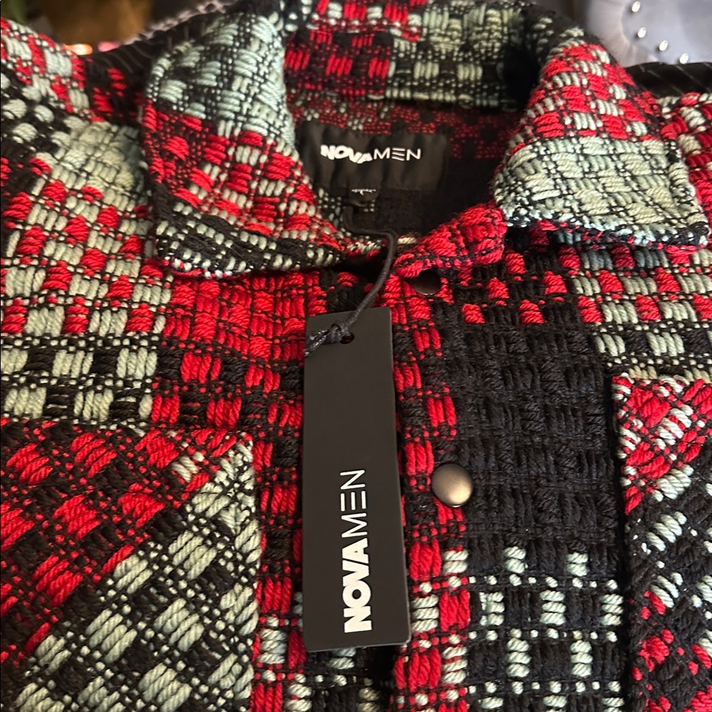 NovaMEN Multicolor Checkered Beverly Tweed Jacket - Picture 8 of 8